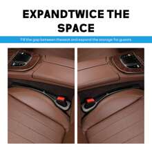 Car Seat Gap Filler Accessories, Designed For Vehicles With Gaps Between Seats, Features 2 Storage Compartments, Universal Fit Prevents Items From Falling, Fits Vehicles With Seat Gaps Between 1.2 Inches And 2.2 Inches. Includes Phone Holder, Universal Gap Filler For Seats And Console, Comfortable Padding Strip Fits All Vehicle Models,