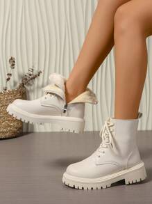2025 New Autumn/Winter ' Shoes, Thick Sole Big Shoes, School Student Shoes, Fashion Versatile Casual ' Shoes, Side Zipper ' Student Shoes, Teenage School Student Shoes, Student Boots, Casual Ankle Boots