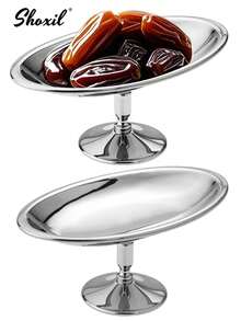 shoxil 1PC Stainless Steel Multi-Purpose Bowl - Hemispheric Sauce/Dessert/Salad Bowl With Stable Base | Commercial-Grade For Restaurants, Cafes & Home Kitchens,School Supplies