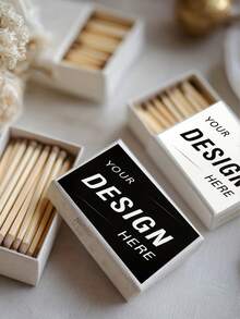 1/20/60/100pcs Customized Matchbox Labels - Personalized Matchbox Stickers, Can Print Your Own Design, Matte/Glossy Surface - Suitable For Wedding, Birthday, Party, Housewarming Decoration - Compatible With Wooden Matchboxes - Disposable Party Decoration Labels, Cartoon Style, Self-Adhesive, Wedding Favors, Holiday Decoration, High-Quality Printing, Decorative Labels, Event Planning, Christmas Decoration, Housewarming - Multicolor - View 5