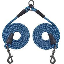 Detachable 2-In-1 Dog Leash With Reflective Safety Strap, Padded Handle - Heavy Duty Nylon Dog Leash For Medium & Large Dogs, Training, Walking, Outdoor Use (Small/Medium/Large)