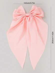 6pcs/Set Jepit Rambut Pita Besar Chiffon Warna-warni untuk Anak Perempuan, Aksesori Rambut, Jepit Rambut untuk Penggunaan Sehari-hari - MultiWarna - View 4