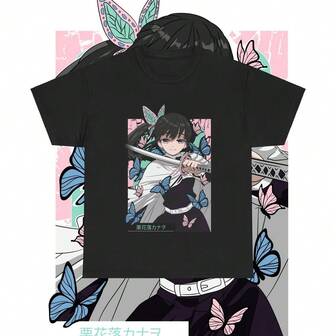 May Include  T-Shirt Featuring Anime-Style Artwork Of A Female Ch