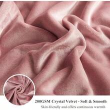 Plush Shaggy Duvet Cover Set, Ultra Soft Fluffy Bedding Sets 3 Pieces (1 Fuzzy Comforter Cover + 2 Pillow Cases), Zipper Close (, Pink), Luxury Bedding - 老粉紅 - 查看 5