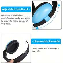 1pc Baby Noise-Proof Earmuffs, Headband Style Sleeping Ear Protector For Infants, Outdoor, Airplane Travel