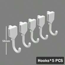 Complete Perforated Board Wall Panels, Plastic Accessories For Pegboard Display And Storage Racks, DIY Entry Wall, Hooks, Baskets, Divider Hooks, Storage Display Wall, Multi-Functional Display Rack, ABS Plastic Entry Display Rack, Gray Honeycomb Grid, With Hidden Screw Holes, Suitable For Key Display/Vertical Expansion/Computer Room Display/Home Office/Kitchen/Studio/Store And Various Occasions - Multicolor - View 14