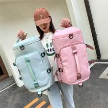 New Large Capacity Travel Bag Fashionable Simple Leisure Sports Fitness Bag Yoga Bag Multifunctional Shoulder Bag For Men And Women - 藍色 - 查看 2