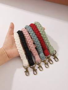 Boho 1pc Colorful Hand-Woven Bohemian Style Keychain, Car Key Pendant, Bag Decoration, Bracelet Car Accessories Bag Charm School Cute Goth Y2k Bag Accessories Lanyards With Id Holder Car Accessories Bag Charms - Multicolor - View 2