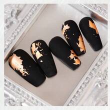 Gold Foil Nail Art Accessories, Gold Foil Fragments Decorative Stickers Sequins - Nhiều màu - Xem 5