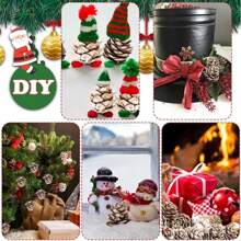 20/50 Piezas Conos de piña decorativos falsos y convenientes de estilo DIY para decoración de Navidad, otoño, invierno y hogar. Decoración realista de piñas artificiales para coronas navideñas, regalos y decoración de dormitorio.
