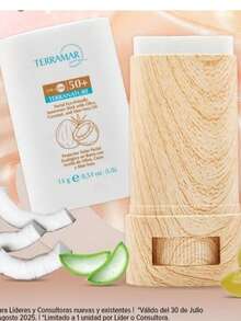 Protector Solar Facial Ecológico en Barra Bloqueador FPS Natural Cosmético Belleza Prevención Daños Piel Fácil Aplicación Hidratante Skincare Protección UVA UVB - Blanco - Ver 1