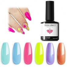 Cat Eye Gel Nail Polish Set, 6 Colors 9D Glassy Cat Eye Glitter Gel Polish Black Red Purple Blue Silver Brown Nail Polish All Seasons With Magnet Soak Off Led DIY Salon Gift-842643 - A-1HemaFreeNeon - 查看 1