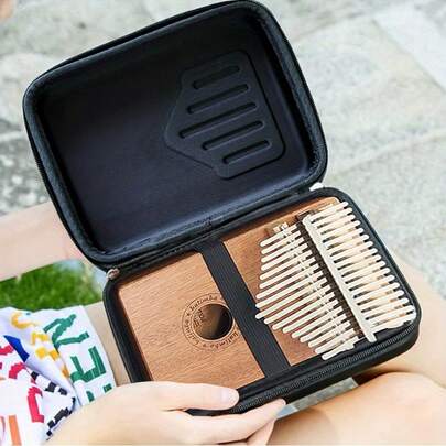 Estuche grueso de 17 teclas para Kalimba, bolsa a prueba de golpes para piano de pulgar, bolsa de almacenamiento para Kalimba, instrumento musical