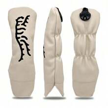 Beige Tiger Golf Club Head Cover: A Durable, Waterproof, And Golf Accessory Club Protective Cover That Provides The Best Protection For Your Golf Club.