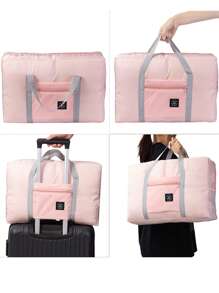 1/2 件可折叠旅行包男女通用收纳袋便携式女士手提包男士大容量行李包多功能旅行配件。便携式旅行多功能飞机包 - 轻松存放您的衣服旅行必需品假期行李袋行李箱旅行包女士