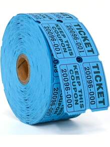 1000张抽奖券、情侣票、活动票、入场券、班级奖励、筹款活动和幸运抽奖，适用于大型活动、家庭聚会、节日派对 - 彩色 - 查看 10