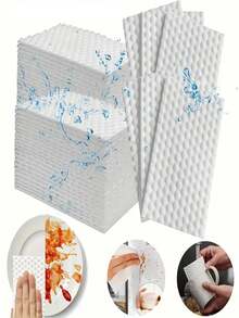 15/25PCS Durable Upgraded Magic Cleaning Sponge - Lightweight Hot Foam Disposable Nano Rags, Portable Thin Rectangular Multi-Purpose Cleaning Towels, Suitable For Kitchen, Bathroom, Car And Hard-To-Reach Corners, Dishwashing Sponges, Lightweight Multi-Surface Cleaning Pads