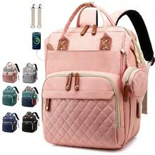 Diaper Bag Backpack Baby Bag, Baby Girl Boy Diaper Bag For Dad Mom, 16 Pockets, Pacifier Case, Large Diaper Bags Unisex For Travel - Multicolor - View 16