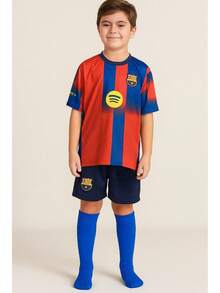 Children's Football Set 3-Piece Barcaa L.Yamall10 - 藍色 - 查看 2