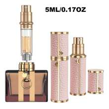 1 件奢华优雅便携式迷你可填充雾化器，底部填充设计，香水喷雾瓶，旅行香水瓶可填充，您的旅行和商务必需品