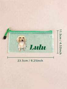 Custom Waterproof Pool Bag, Pet Photo And Name LOGO Custom Color Pool Bag, 13*9.5in/33*24cm Large Personalized Name Shadow Beach Bag, Bridesmaid Wedding Bag, Personalized Pool Bag, Waterproof Bag