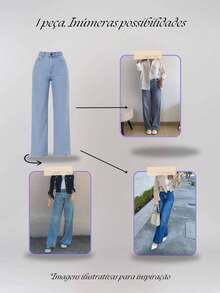 Women's Jeans Elegant Comfortable Luxury Casual Fashion - Quần jean giặt nhẹ - Xem 10