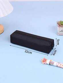 多功能、时尚、简约大容量铅笔盒，适合男孩和女孩，耐用铅笔盒，学生方形铅笔盒，文具盒，便携式文具收纳，耐用材质 - 彩色 - 查看 8