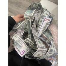 Party Game Event Props, 100 Pieces/Set, Realistic Replica Props Of $20, Suitable For Movie Video Shooting, Board Games, Magic Shows, Birthday Wedding Party Decoration Atmosphere, Party Carnival, Game Event Props, Back To School Gifts, Christmas, Halloween, Thanksgiving Gifts, Popular Gifts For Men - 100pcs/set - 查看 5