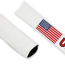 Classic American Style, Usa Design Golf Pointer Cap, Direction Indicator Cap, PU Leather Positioning Rod, Practice Baseball Club Protective Cap - White - View 5