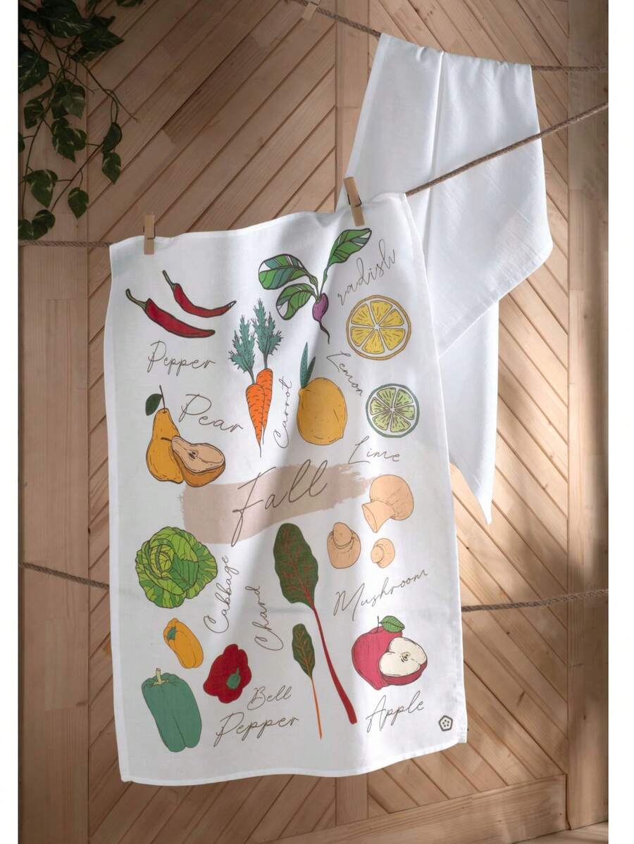 Set Of 2 Floursack Kitchen Towels – 100% Cotton – 50x70 Cm – Lightweight, Lint-Free, Versatile Kitchen Cloths – MADE IN TURKEY - White - View 1