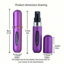 1pc 5ML Empty Perfume Spray Bottle,Perfume Bottle Refillable Perfume Atomizer Bottle, Mini Spray Bottles, Small Pocket Perfume Bottle, Scent Pump Case, Portable Empty Perfume Container For Travel School Or Party Travel Essentials School Supplies Holiday Camping Holiday Essentials Vacation Accessories Perfume For Women Perfume For Men Beach,For Holiday Beach, Bathroom Collection, Bedroom Collection, Large Capacity Perfume Refillable Bottle - 彩色 - 查看 5
