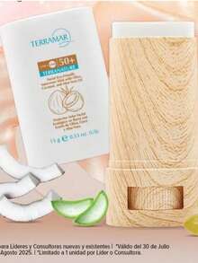 Protector Solar Facial Ecológico en Barra Bloqueador FPS Natural Cosmético Belleza Prevención Daños Piel Fácil Aplicación Hidratante Skincare Protección UVA UVB - Blanco - Ver 2