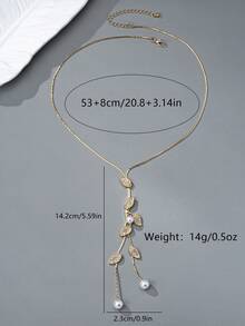 1pc European & American Niche Versatile Autumn/Winter Sweater Chain Necklace For Women, Suitable For Formal Events, Holidays, And Daily Wear - Necklace - View 4
