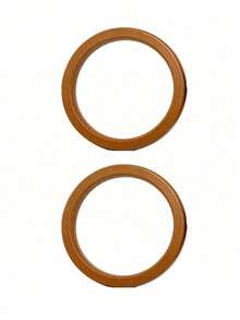 半个木柄包包，圆形木柄，手工圆形木柄，木柄包包提手，包包提手配件，复古木柄钱包，带木柄的野餐篮，女士时尚木柄手提包，手工包包手提袋提手替换件，非常适合DIY手工配件 - 彩色 - 查看 9