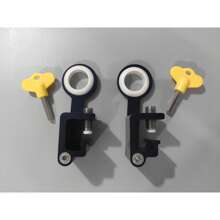 2pcs Adjustable Window Locks, Easy To Install Without Drilling, Removable Window Stopper Handle, Furniture And Door Latch Fixers, Home Security Window Locks, Drill-Free Casement Window Limiter, Aluminum Alloy Window Lock Clasp