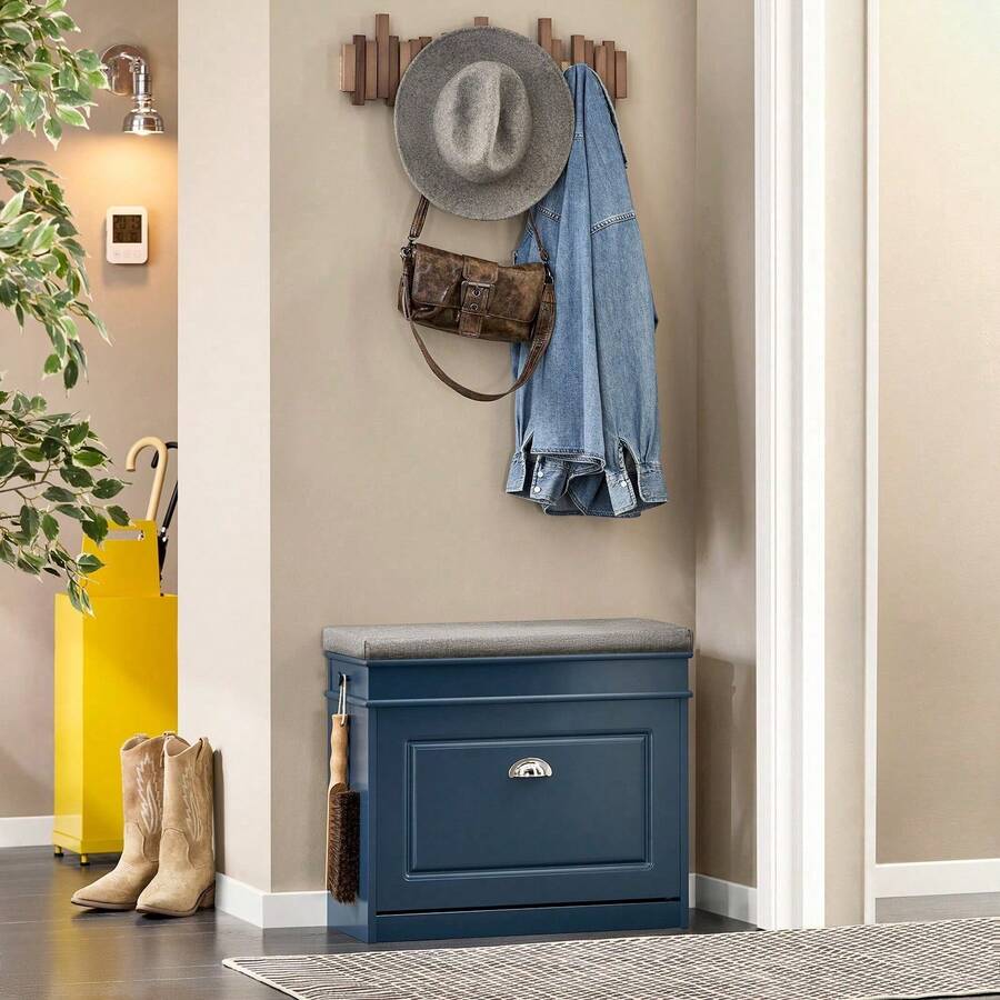 SoBuy Shoe Cabinet FSR82-K-W - 藍色 - 查看 1