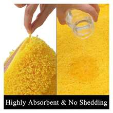 Bathroom Rugsof 2, Yellow Bath Mats Non Slip Absorbent, 16x24 & 20x32 Shower Rugs Washable, Ultra Soft Microfiber Tub Mats - As Picture 423 - View 7