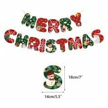 طقم لافتة عيد الميلاد السعيد، ديكور رجل الثلج وسانتا كلوز، إكليل شجرة عيد الميلاد والرنة، لافتة عيد الميلاد السعيد للجدران والنوافذ، مستلزمات حفلة عيد الميلاد