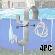 1/2 pièces Support de tige de piscine réglable - en plastique, idéal pour les piscines hors-sol, comprend le filet de piscine et les accessoires de crochet de brosse. Accessoires de piscine | Support réglable | Construction en plastique, support de tige de piscine sécurisé et fiable. Accessoires de piscine, articles de plage essentiels, accessoires de plage, flotteur de piscine