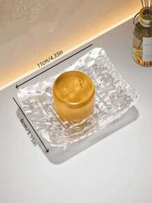 1个高端皂碟架，防水皂托，浴室梳妆台皂碟架，无需钻孔 - 彩色 - 查看 3