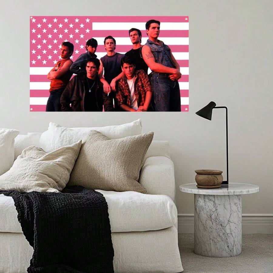 The Outsider Flag Tapestry, Made Of Polyester, 90g Printed, Suitable For Dorm, Bedroom, Living Room, Home Decor, Exquisite Art Tapestry, Ideal Holiday Gift - Multicolor - View 1