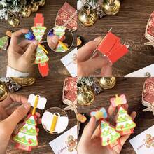 10 件，圣诞卡通棒棒糖卡片纸，励志祝福卡通贺卡，鼓励短语装饰卡，精美学生卡片纸（每件包含四张） - 彩色 - 查看 5