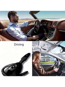 1PC Single Wireless Headphones Business Earphones - Compatible Headset Microphone Rechargeable Standby Car Driving Sport Handsfree