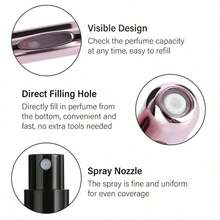 4PCS Portable 5ml Mini Perfume Spray Bottle, Perfume Bottle Reusable Perfume Spray Bottle, Perfume Pump Box, Empty Perfume Bottle Suitable For Travel And Going Out Storage Containers