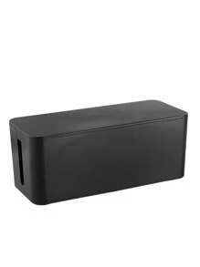 Multifunctional Nordic Style Plastic Cable Management Box, Desktop Organizer, Suitable For Wire Organization And Storage, Large Capacity For Hiding Sundries, Dustproof And Insulated Design, Suitable For Office Desks, TVs, Computers, USB Hubs And Power Strips, Space-Saving Home Organization Solution., Back To School