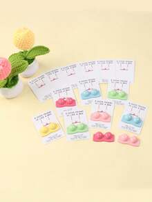 1/2/10pcs Encouragement & Motivation Card: A Good Friend Is Like A Bra - Perfect For New Year, Carnival, Thanksgiving, Graduation, Christmas, Halloween And Any Occasion - Resin Embrace Card - Multicolor - View 9