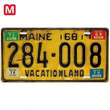 1pc 6x12inch Metal Tin Sign, Vintage American License Plate, Car Licenses Plate, Vintage Plaque Decor, Wall Art, Home Decor, Bar Decor, Room Wall Decor, House Art Decor, Garage Decor, Restaurant Decor, Perfect Gift For License Plate Collectors - Multicolor - View 8
