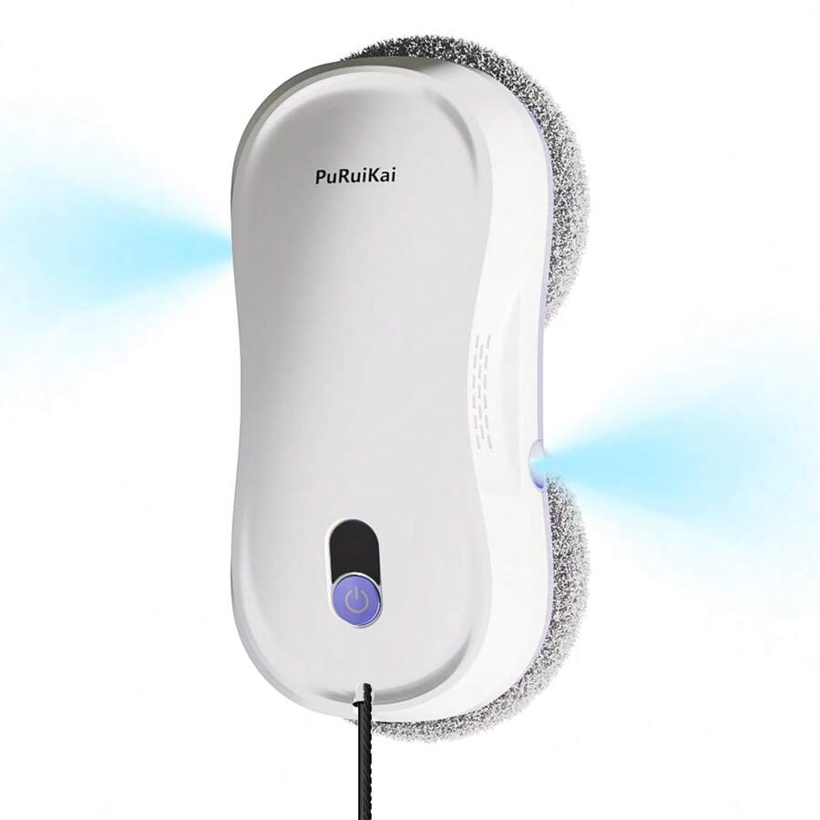 PuRuiKai Smart Window Cleaning Robot – Auto Glass Cleaner With Remote & Edge Detection