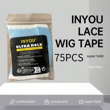 Cinta adhesiva para pelucas INYOU de doble cara, resistente al agua, para pelucas con encaje frontal. Cinta adhesiva de agarre fuerte y transparente para pelucas con encaje y postizos