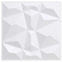 Kit Of 30 3D Wall Covering Panels 25x25 Cm - Diamond - View 2